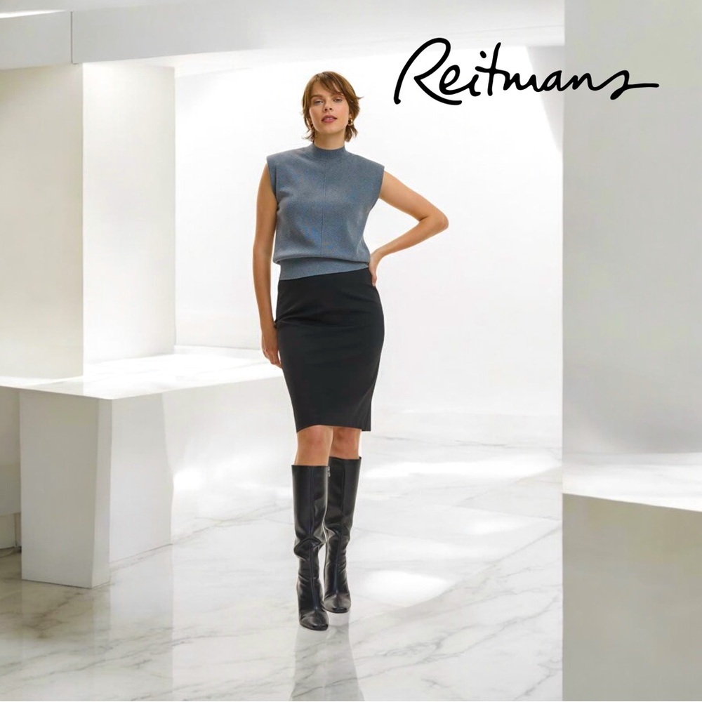 Reitmans Black Midi Skirt